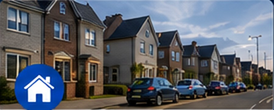 Residential development street lighting